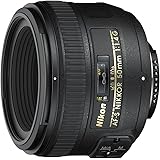 Nikon AF-S NIKKOR 50mm f/1.4G Obiettivo, Nero [Nital Card: 4 Anni di Garanzia]