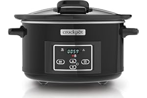 CROCK-POT Crockpot Mijoteuse électrique programmable | 4,7L (4-5 personnes) | Noir [CSC052X]