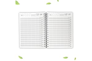 KOCHDIALOG Terminarz 2025 DIN A5 salon fryzjerski dziennik zamówień dla 1-5 pracowników, 30 minut, terminarz gabinetowy, planer fryzjerski, terminarz fryzjerski, terminarz