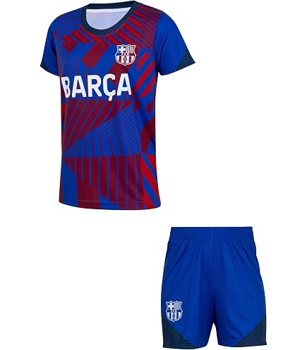 FC Barcelone Maillot Short Officiel 14 Ans Maillot Short FC Barcelone Enfant - Collection Officielle 14 Ans Maillot Barça Enfant