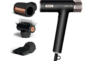 Shark SpeedStyle Hair Dryer, High-Velocity Lightweight Dryer for All Hair Types, No Heat Damage, Ionic Technology, Fast Drying, Compact Design, Salon-Quality Results at Home