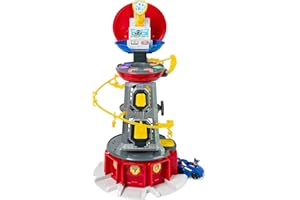 Paw Patrol, Mighty Pups Super PAWs Lookout Tower Playset with Lights and Sounds, for Ages 3 and Up