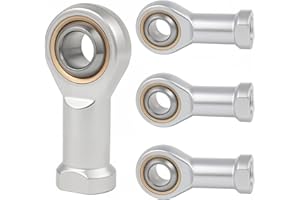 NAKUPENDA 4 Stück Gelenkkopf Gelenkkopflager Gelenklager Innengewinde Selbst-schmierend Gelenkkopf Uniballgelenk Gelenklager für Sphärische Gleitstangenenden (M16)