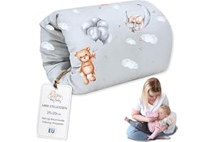 Totsy Baby Coussin Allaitement Bebe 20 cm - cousinettes Brassard d'allaitement pour bébé Petit oreillier de Grossesse et Nursing Breastfeeding Pregnancy Pillow Oeko-Tex Ours