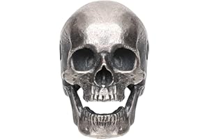 Forobb Diseño original hecho a mano cráneo Charm colgante para collar pulsera de plata de ley gótica Rock Punk Retro Diablo Generation 2 Mate