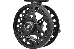 SF SF-001 Grande Arbor Fly Fishing Reel con Corpo in Lega di Alluminio 3/4wt 5/6wt 7/8wt Die Cast Pre-Loaded Fly Reel con Linea Combo per Trota Bass Carp Luccio Panfish