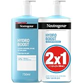 Neutrogena Hydro Boost Ultralight Gel Body Lotion, 750 ml, 2 pcs | With Hyaluronic Acid and Glycerin, Refreshing, Non-Grease,