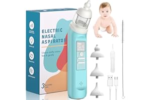 ‎KITYHOME Nasensauger Baby, Nasensauger Baby Elektrisch mit Einstellbarer Saugung von 5 Pegeln, Nasensauger Baby Staubsauger mit Musik und Leichter Beruhigender Funktion, für Neugeborene und Kleinkinder