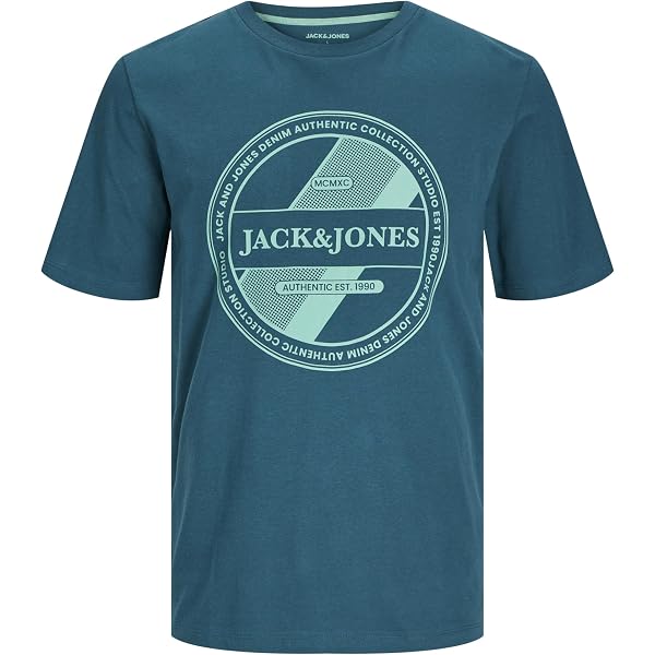 JACK & JONES Herren T-Shirt – Klassisches Basic, Weiche Baumwolle, Regelmäßige Passform, Eleganter Look