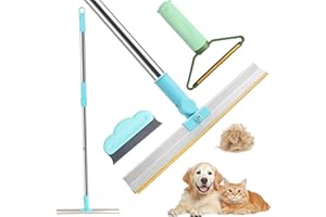 SONDENG 3Pcs Carpet Rake Pet Hair Remover Carpet Scraper with Adjustable Long Handle Carpet Brush for Pet Hair Lint Remover Dog Cat Fur Hair Removal Broom for Rug Clothes Car Mat Couch Furniture