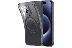 ESR Etui na iPhone'a 15 Pro MAX, kompatybilne MagSafe, ochrona klasy wojskowej, odporne na żółknięcie i zarysowania, magnetyczne etui do iPhone 15 Pro MAX, seria Zero, matowa czarna