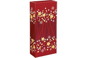 WEINKARTON24 10 Stück Weinkarton Advent für zwei Flaschen, Weinverpackung, Flaschenkarton - (2 Flaschen)