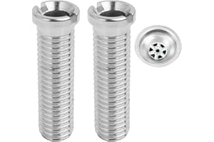 FunWorth 2 Pièces Vis pour Panier D'évier Acier Inoxydable, Vis Creuse M12 x 45 mm, Compatibles avec les Drains de Vanne Blanco, Franke & Co.