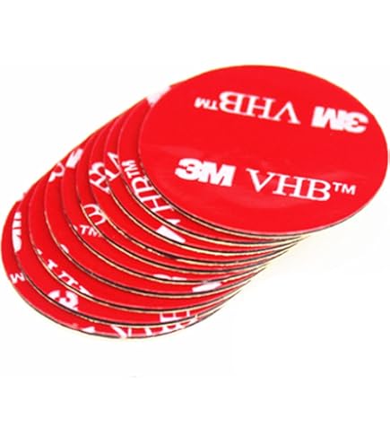 Ruban Adhésif Double Face 3M VHB 5952 Extra Fort - Lot De 8 Pastilles Rondes 25,4 Mm - Pour Fixation Solide Intérieur/extérieur