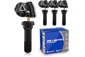 RENECTIV TPMS Sensor Replacement for Chevrolet GMC Cadillac Buick,433MHz Tire Pressure Monitoring System OE#13598773 (4PCS)