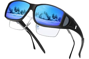 Nlieanuc Polariserade Solglasögon för Glasögonbärare - UV400 Wrap Around Glasögon med Bländskydd För Män & Kvinnor vid Bilkör