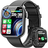 Montre Connectée Pour Homme Femme, écran De 1,85" Avec Appel Bluetooth