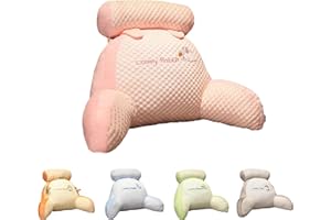 YCYATS Mivoza Rückenkissen, Chill Wave Kissen Cartoon-Grafik, Mit Abnehmbarer Nackenrolle & höherem Stützarm zum (23,6 x 15,7 Zoll, Pin)