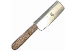 Bron Coucke CAR01 Couteau à Raclette Acier Inoxydable métal et Bois 24,5 x 1,5 x 4,5 cm