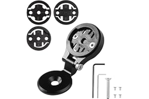 CYUaoao Soporte Gar-min y Wahoo Soporte para Ordenador de Bicicleta Compatible con Gar-min Edge, Bryton, Ciclocomputador Negro