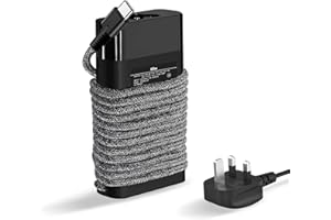 SIKER USB C Laptop Charger, 65W USB C Nylon Cable Fast Charger Replacement for HP Envy, Elitebook, Spectre, Chromebook, ProBook, Travel Type C notebook Power Cord Supply