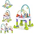 Masroo Baby Bouncer Activity Center, 5 in 1 Toddler Bouncing Activity Saucer Playtime Mat Activity Table with 360°Rotating Seat, 3 Adjustable Height, Foldable Exersaucer Learning Walker