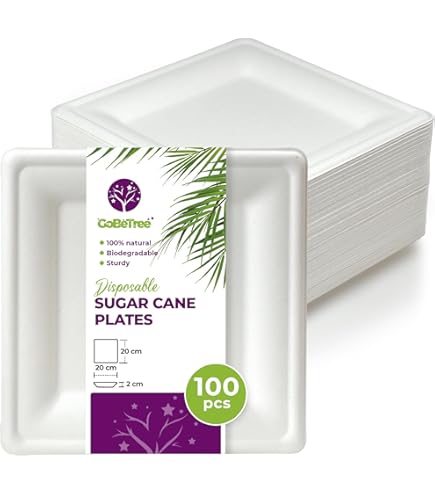 Palmblad Borden Vierkant (100 Stuks