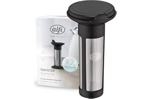 alfi AROMA COMPACT, Teesieb aus Edelstahl für losen Tee, Teefilter für Thermoskanne oder Tasse, Dauerfilter, direkte Zubereitung in der Isolierkanne, nachhaltiger Teegenuss, für Spülmaschine, BPA-frei