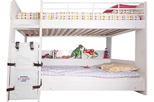 Kiddies Ladder Lock, Housse d'échelle pour lit superposé - Protection d'échelle - Serrure d'échelle - Empêche l'accès aux échelles (blanc)