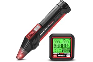 KAIWEETS sats för identifiering av automatsäkringar med 2,2-tums LCD-display, vägguttagstestare med jordfelsbrytartest, NCV-spänningsdetektor och LED-ficklampa för elektriker och hemmafixare
