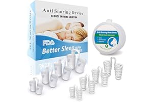 MOSSWORLD Schnarchstopper, Anti Schnarch Gerät, Anti Schnarch Nase Schnarchen Stopper, Nasal Dilatator Schnarchen Schnarchen Clip sofortige Hilfe und Verbesserung der Atmung [8 Stück, 4 Größen]