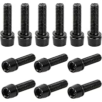 Fiets Stambouten, 10 stuks, M5 x 20 mm, wielschachtschroeven met sluitringen, kegelschroeven, fietsstambouten, kegelkopschroef voor mountainbike (goud