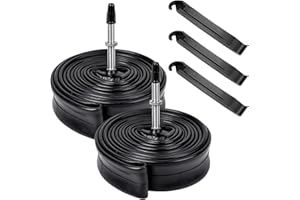 YUCSCM YunSCM 2-Pack 700C Inner Tubes 700x25/32C ETRTO 25/32-622 FV48mm Presta Valve Compatible with 700x25C 700x26C 700x27C 700x28C 700x30C 700x32C Road Bike tyre Tubes