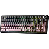 Aula F99 Pro 3 Modlu RGB Hot Swap Mekanik Reaper Switch Kablosuz Makrolu Klavye Gradyan Pembe