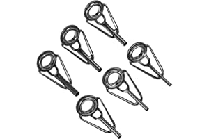 PATIKIL Pêche Canne Astuce Réparation Trousse,Mât Anneau Guide Remplacement pour Eau Salée Eau Douce Pêche