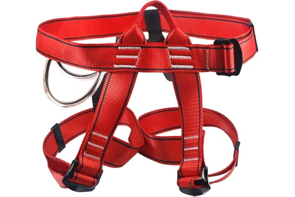 NewDoar Certifié UIAA & CE Harnais d'escalade,Baudrier Escalade,Harnais d'escalade d'alpinisme,Demi-Harnais pour la Descente en Rappel de l'escalade d'arbre de Sauvetage en Cas d'incendie arboriste