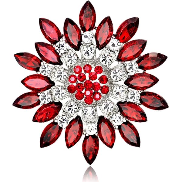 Spilla Donna Con Strass ZEPIQOR - Design Elegante Vintage Per Giacca O Vestito - Foto 7