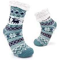 Calze Antiscivolo Invernali JOMIX Donna - Pantofole Imbottite In Pile Sherpa Per Casa - Foto 7