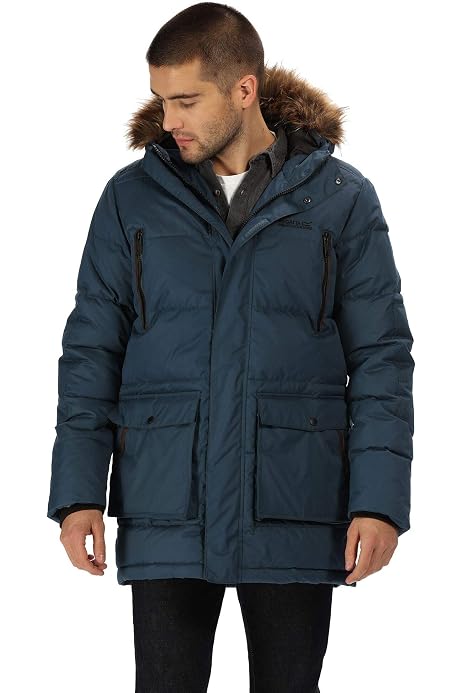 Faux Fur Hooded Parka Jacket 