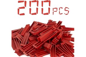 Deuvuo 200 Stück Fliesenkeile,Revolutionär Kunststoffkeile – Verabschieden Sie sich von schrägen Fliesen mit diesen Premium-Keilen (90 mm x 16 mm)