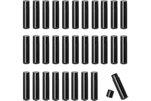 HXJDAM 30 sztuk tulejek na pomadkę, puste tubki z tworzywa sztucznego, puste pomadki do ust, do wielokrotnego napełniania, z nasadką, do samodzielnego wykonania balsamów do ust (kolor czarny, 5 ml)
