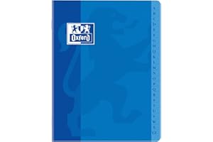 Oxford 100104030 Répertoire agrafé 17 x 22 120 pages petits carreaux 5 x 5