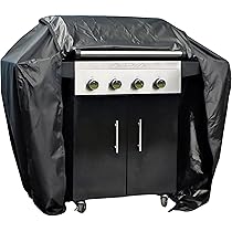 Copertura impermeabile per barbecue a gas, resistente, in tessuto Oxford 210D, con protezione UV, antipolvere e antivento, colore nero (70 x 70 x 120 cm