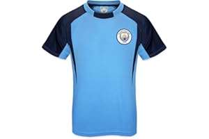 MANCHESTER CITY F.C. Manchester City FC Official Football Gift Boys Poly Training Kit T-Shirt