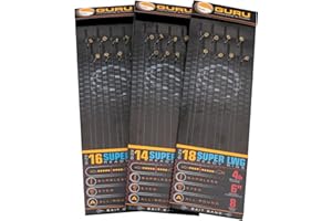 KORDA Guru Super LWG 6" Bait Bands Hair Rigs Barbless