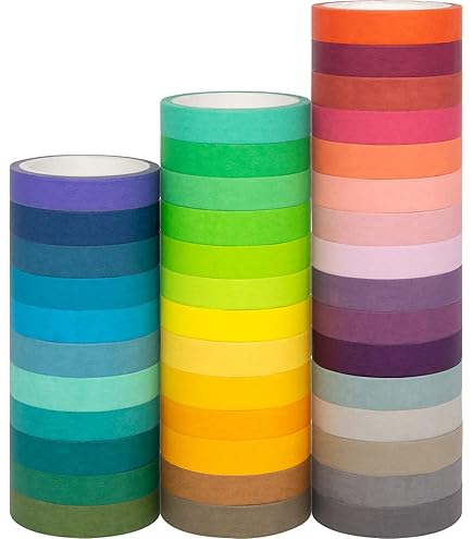 folia 29402 - Washi-decor, kanten randen van rijstpapier, set van 4 hotfoil zilver en goud, plakt op talrijke oppervlakken, verwijderbaar zonder resten, om te versieren en te versieren