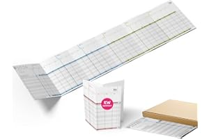 ‎WEEKVIEW weekview Urlaubs- & Projektplaner 2026 A5‑Leporello (84 × 20 cm) – Faltbarer Personal‑ & Dienstkalender für bis zu 20 Mitarbeiter/Projekte, Made in Germany