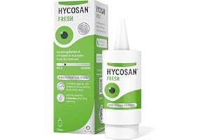 HYCO SAN Hycosan Fresh - Eye Drops with Hyaluronic Acid for Soothing Relief of Mild Dry Eyes, Irritation, or Redness from Screen Use - Preservative Free - 225 Measured Doses