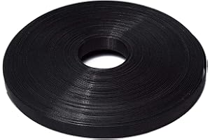 GUGULUZA 50 Yards Polyester Boning for Sewing Wedding Dress Corset Nursing Cap Making 6/8/12/15 mm (Black - 10mm)