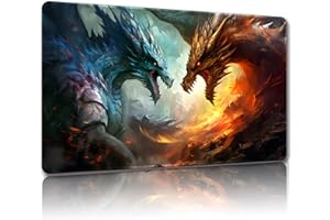 Malqiqi Magic Mat 24 x 14 Inches - MTG & TCG Playmat with Free Storage Bags